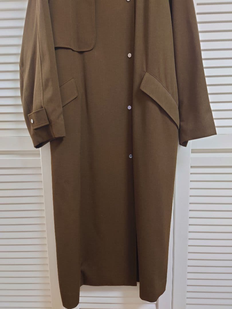 uncrave WHITE 　ギャバジン トレンチコート ブラウンカーキ