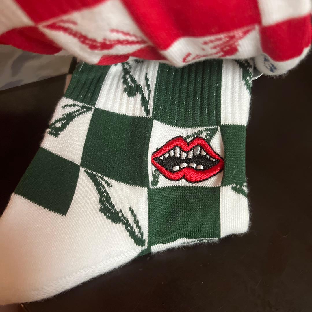 カラフルチェック柄ソックス3足セット