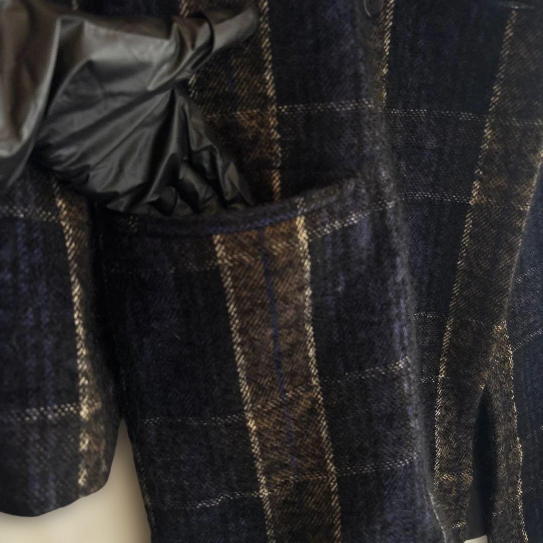 【BEATING HEART】ツイードコート　ウール　モヘヤ　アルパカ混　日本製