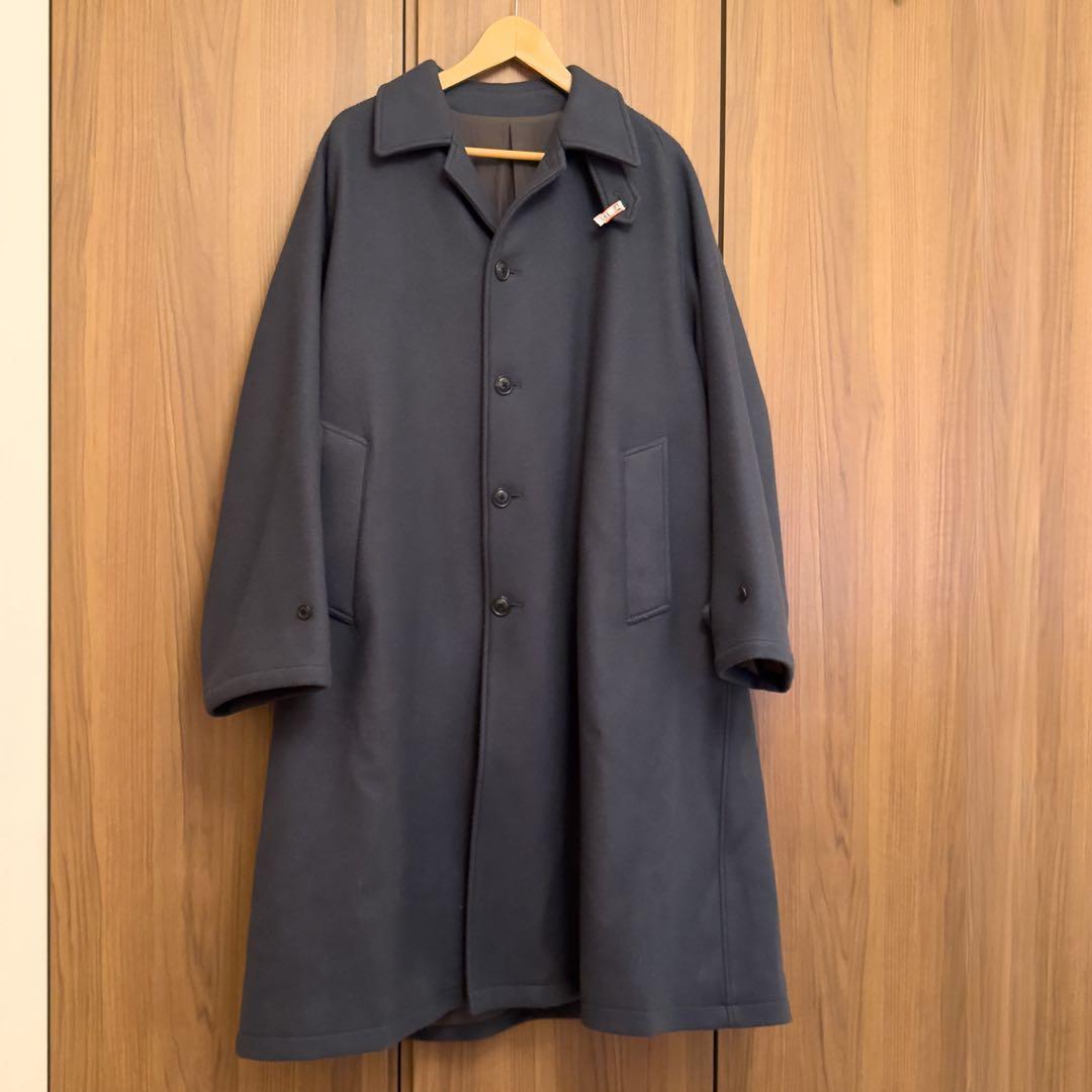 新春特別　URU TOKYO ウールメルトンバルマカーンコート ダークグレー