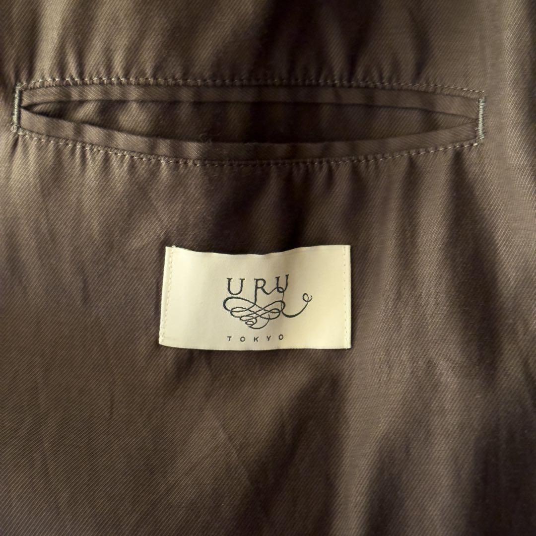 新春特別　URU TOKYO ウールメルトンバルマカーンコート ダークグレー