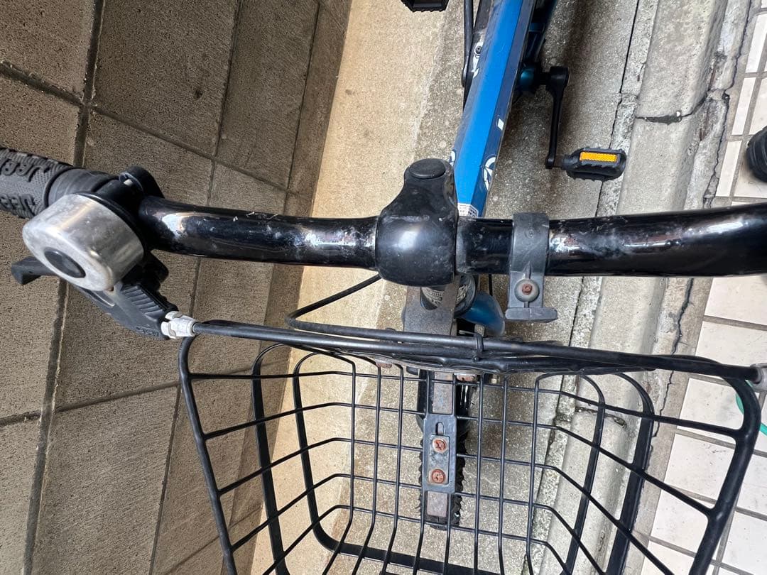 Jeep 子供用自転車 青 前カゴ付き　18インチ