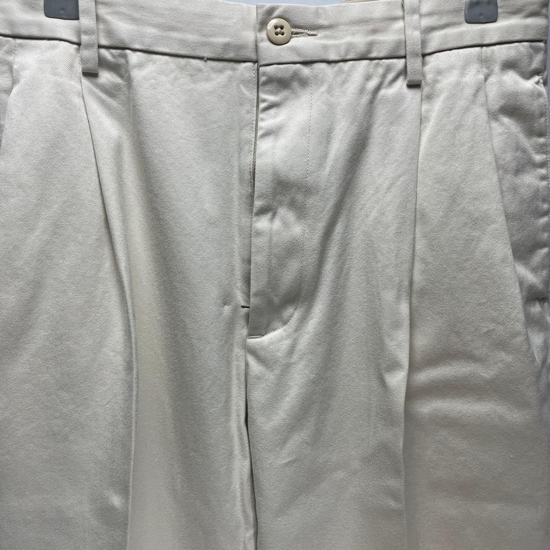 ワコマリア　ダブル プリーテッド チノ トラウザーズ サイズL