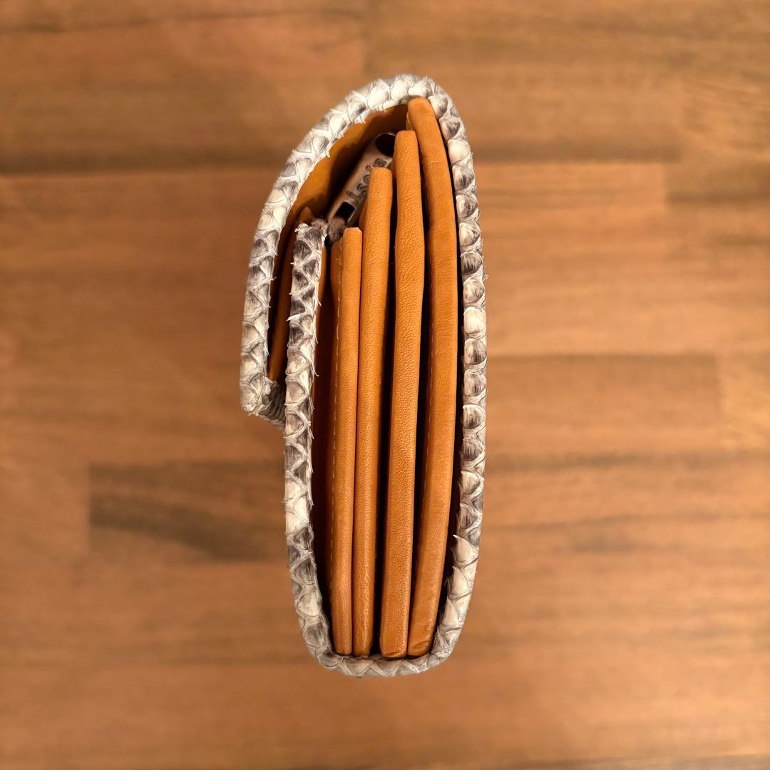 isola アイソラ マット パイソン 長財布