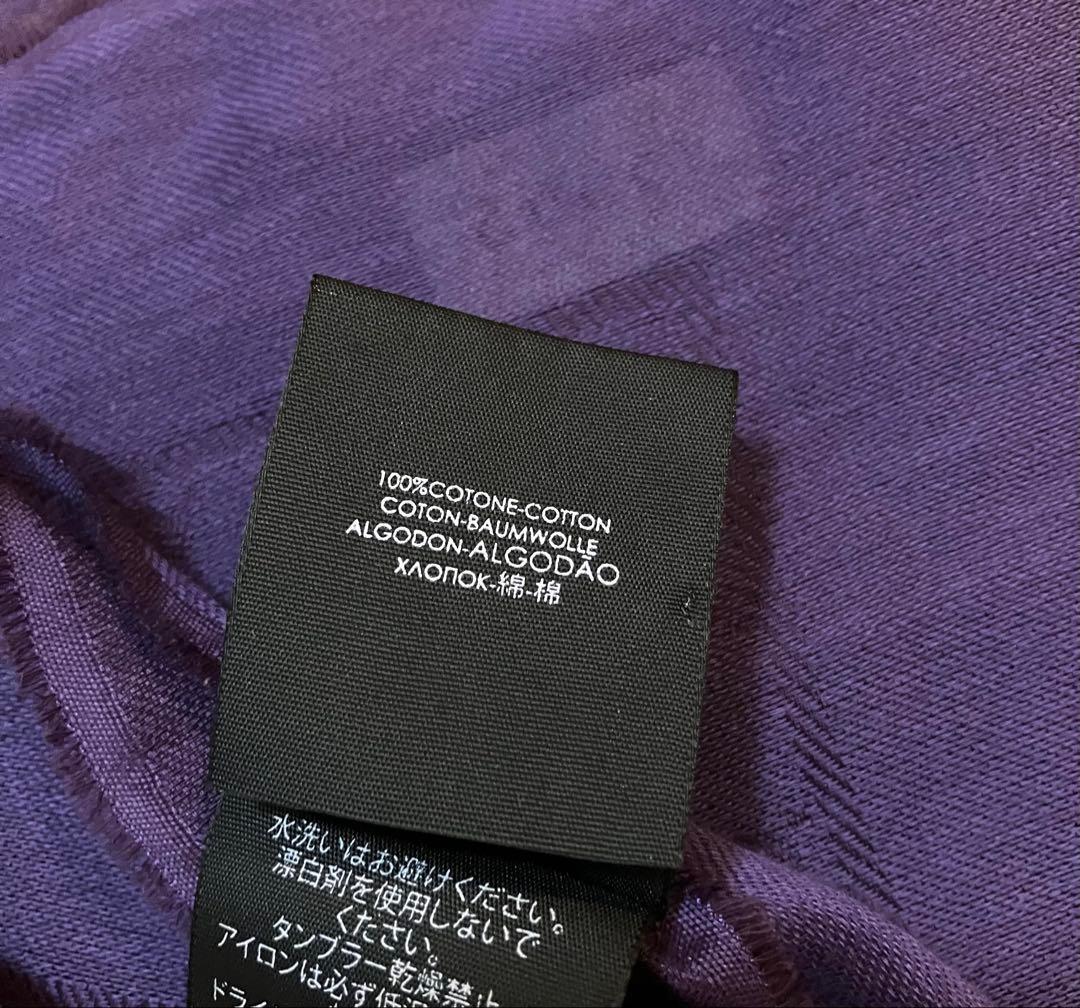 GUCCI グッチ 大判　紫 ストール 190×60cm