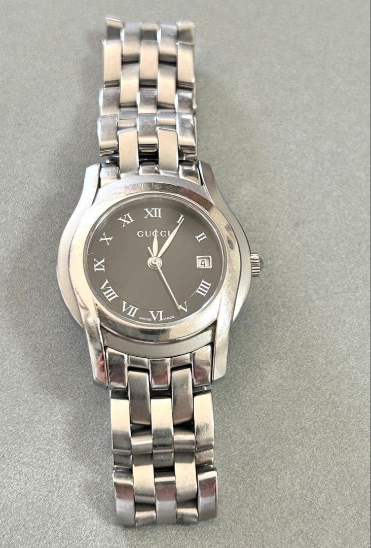 GUCCI 5500L 腕時計 アナログ ブラック グッチ腕時計レディース