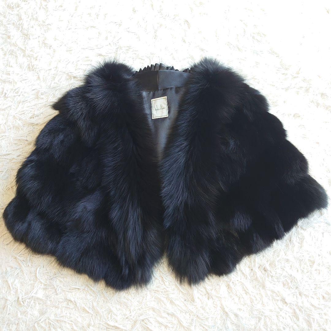 【極美品】Sybilla シビラ ブルーフォックス ボレロ ブラック