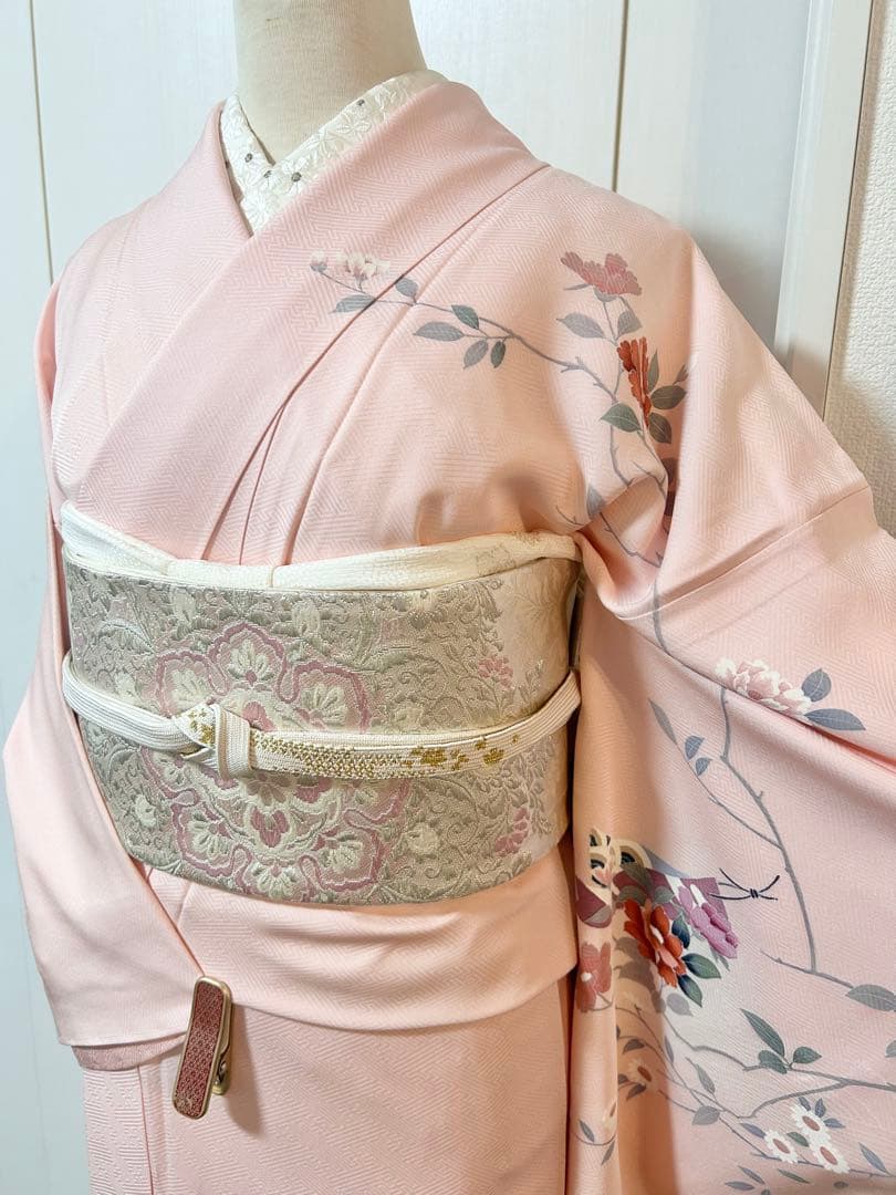 美品　未使用　しつけ糸付　トールサイズ　裄丈長め　訪問着フルセット4点　やまと製