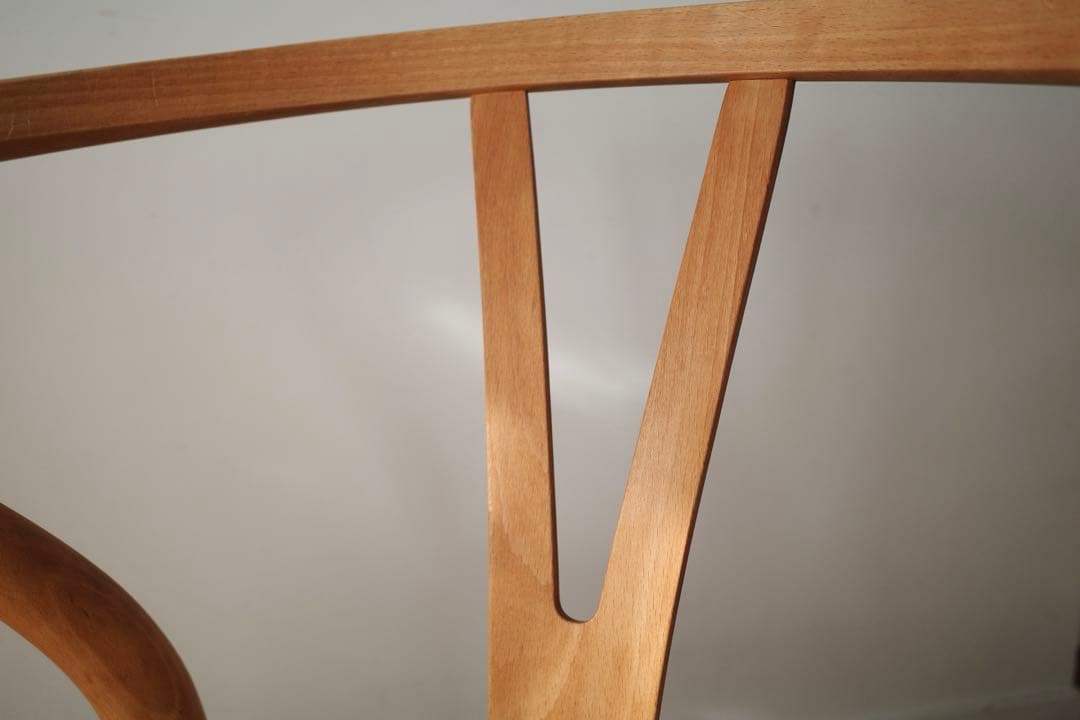 極美品【ヴィンテージ yチェア】ビーチ ペーパーコード新品