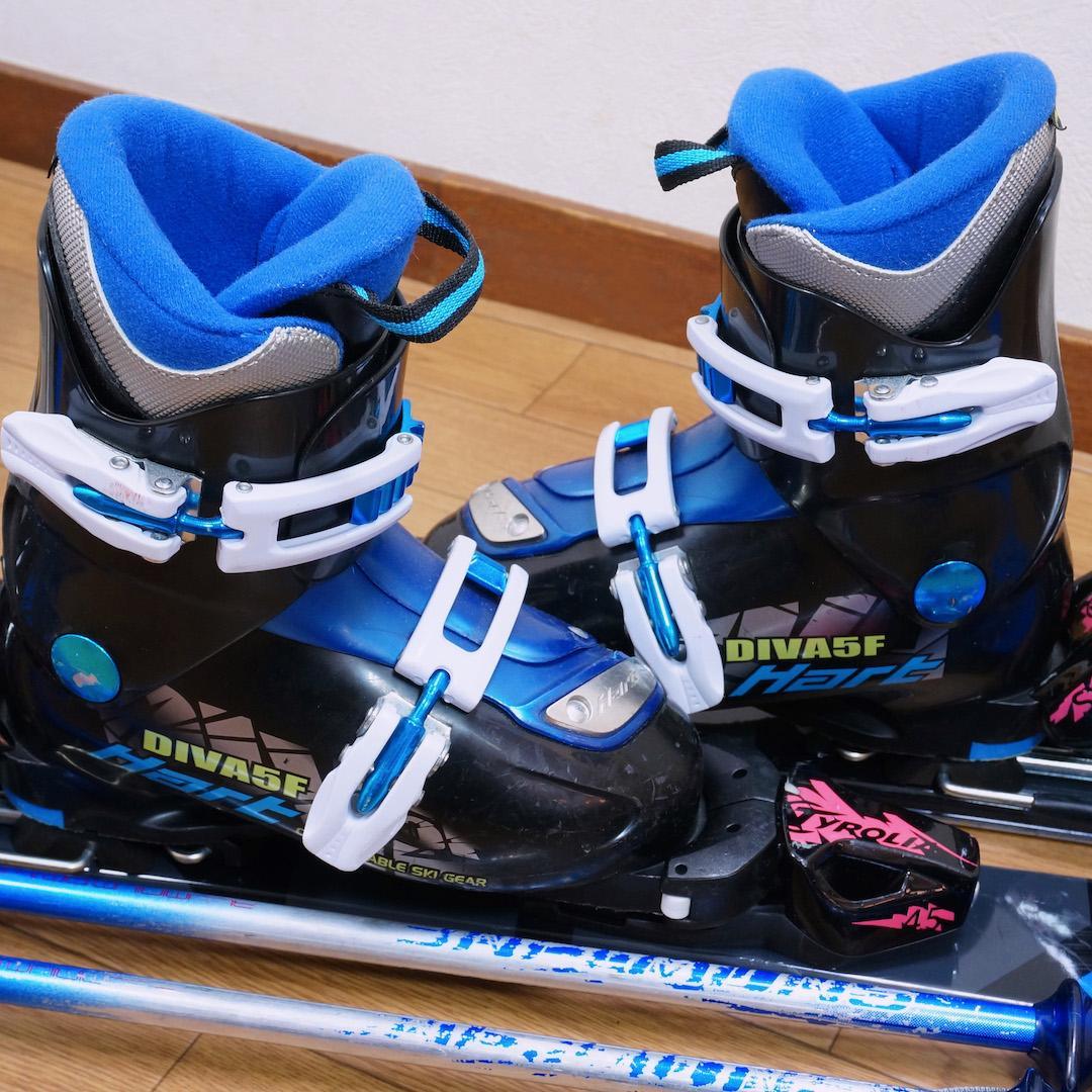 メンテ済 100cm 靴20cm X8 ROCKER スキーセット おまけ