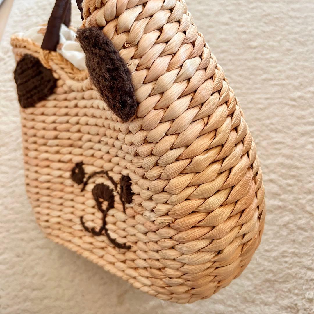 ☆レア　franche lippee くまかごバッグ　刺繍