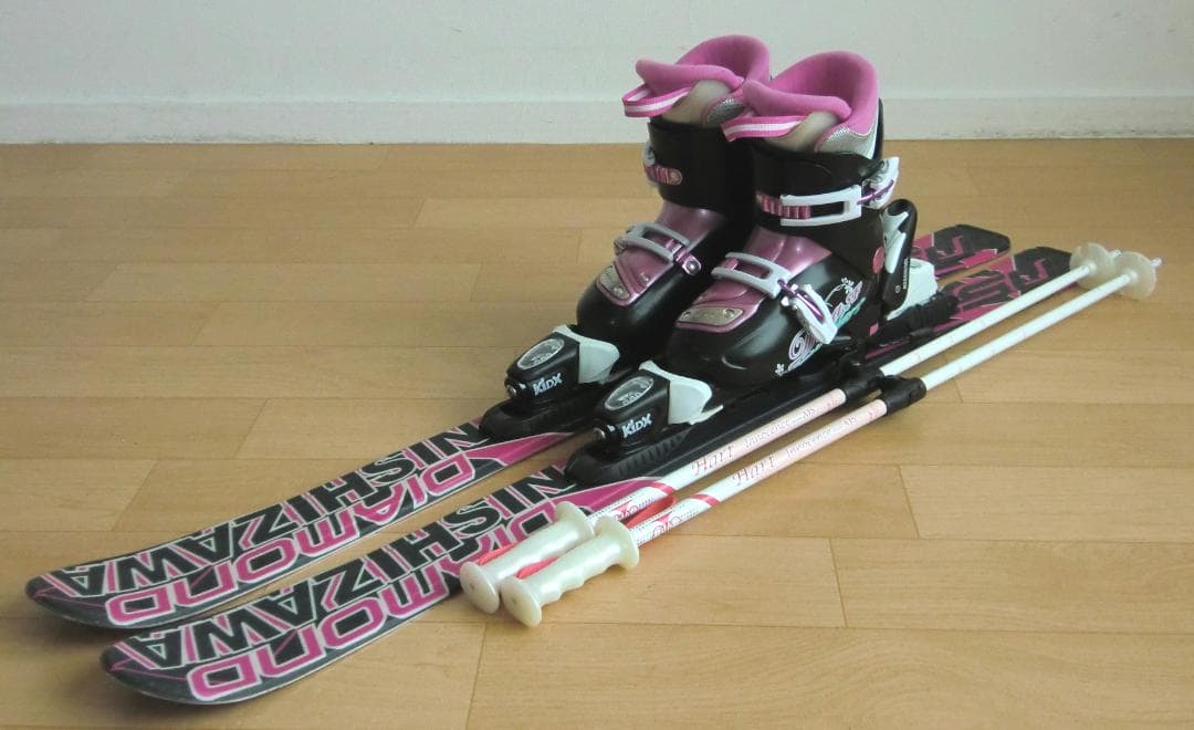 ■■11月限定■送料無料■NISHIZAWA子供用スキー4点セット110/21■