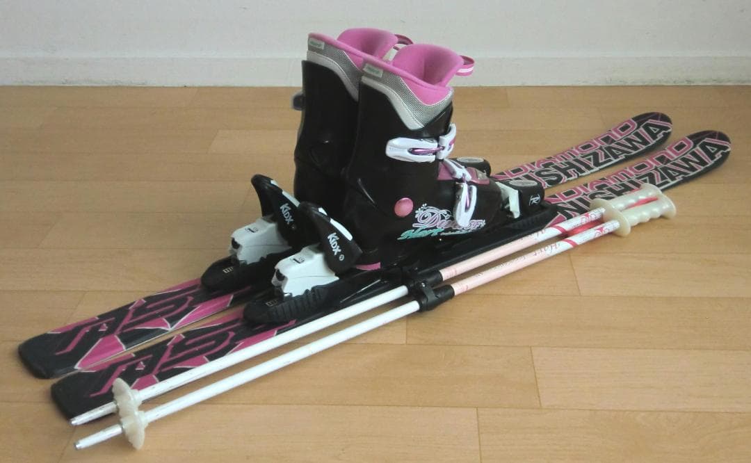 ■■11月限定■送料無料■NISHIZAWA子供用スキー4点セット110/21■