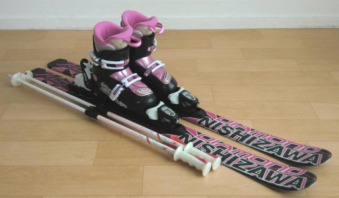 ■■11月限定■送料無料■NISHIZAWA子供用スキー4点セット110/21■