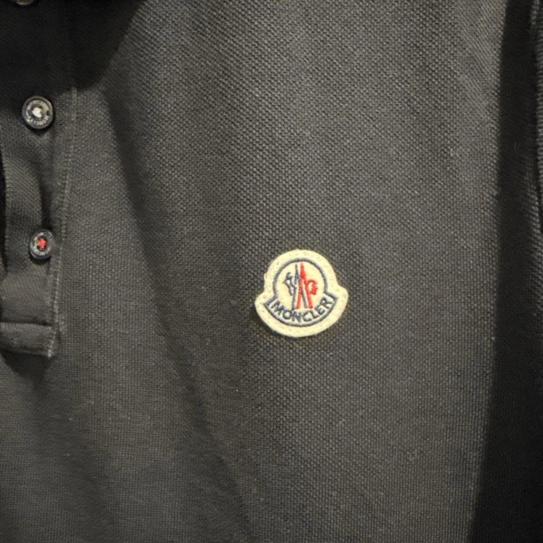 MONCLER ブラック ポロシャツ