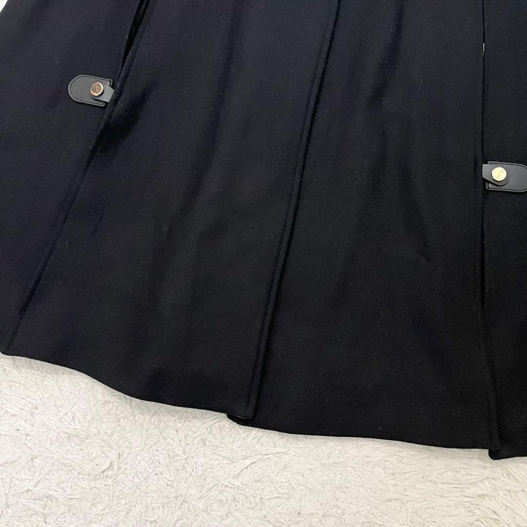 ✨美品✨ザラ　マンテコ　ケープコート　ポンチョ　金バックル　黒　Ｓ　完売品