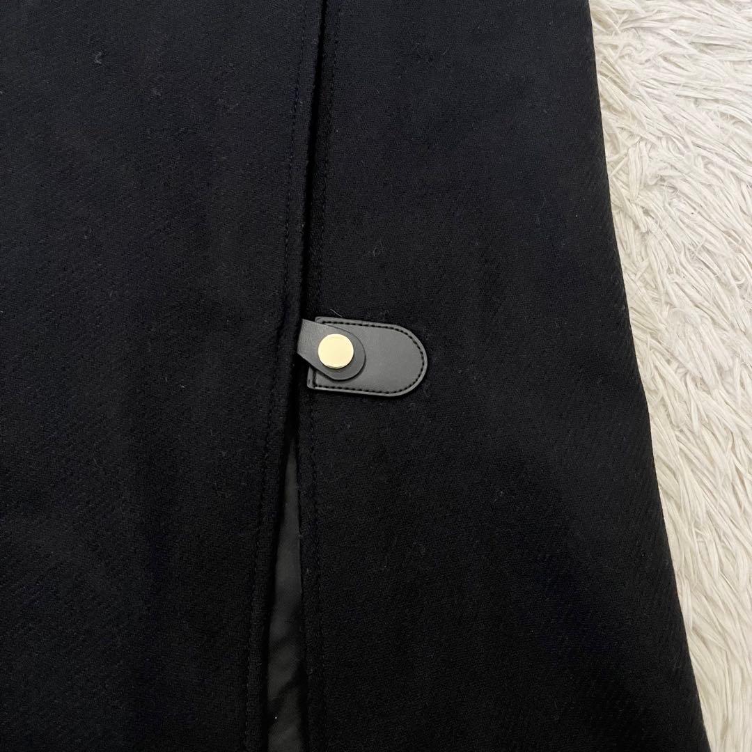 ✨美品✨ザラ　マンテコ　ケープコート　ポンチョ　金バックル　黒　Ｓ　完売品