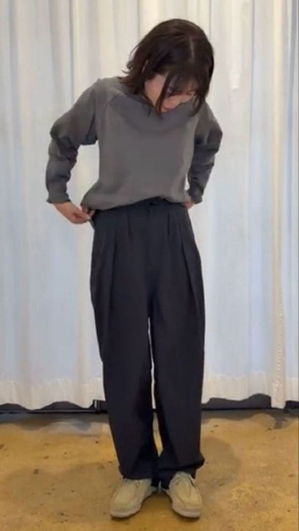 専用　　lelill 【日本製】サイドベルト トラウザーズ