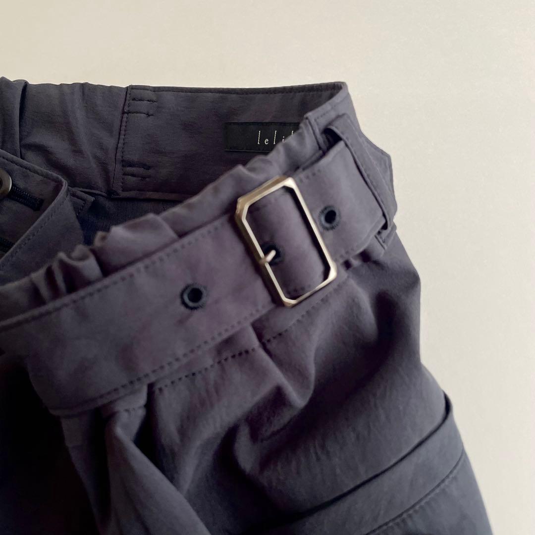 専用　　lelill 【日本製】サイドベルト トラウザーズ