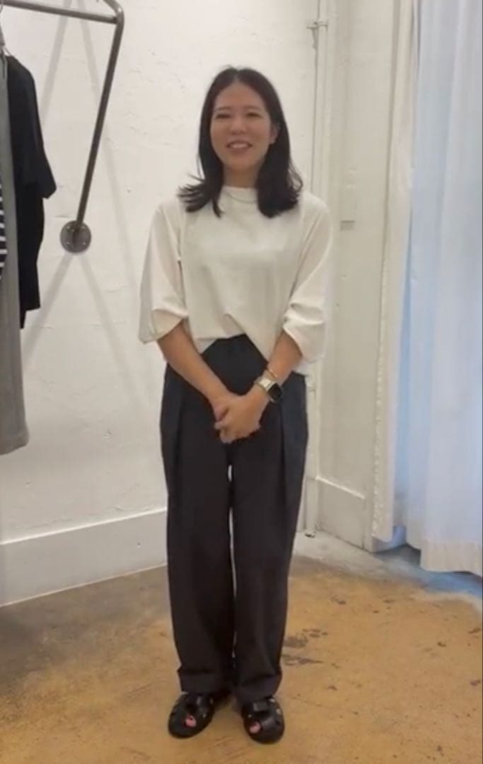 専用　　lelill 【日本製】サイドベルト トラウザーズ