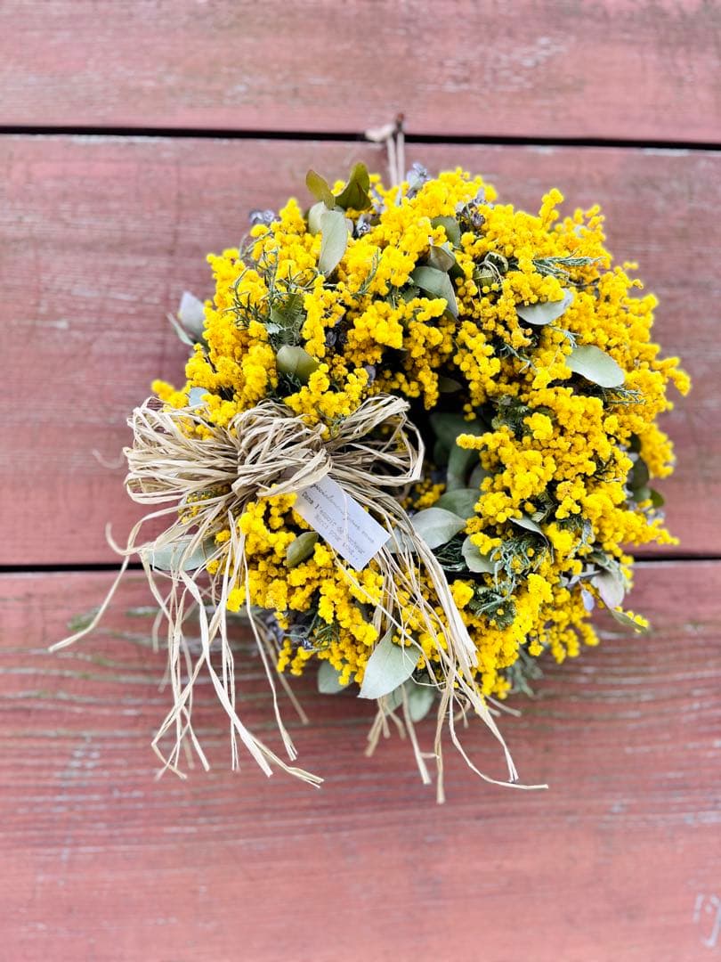 ミモザリース　ミモザユーカリリース　ミモザ　ユーカリ