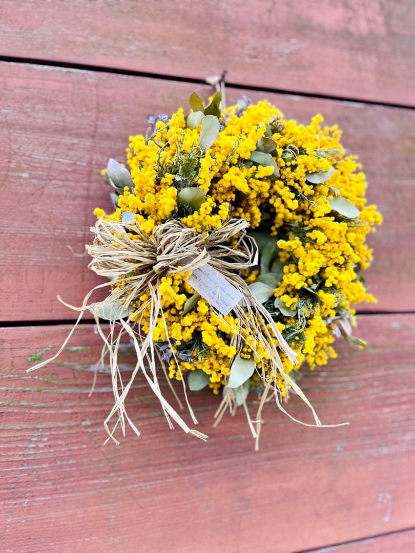 ミモザリース　ミモザユーカリリース　ミモザ　ユーカリ