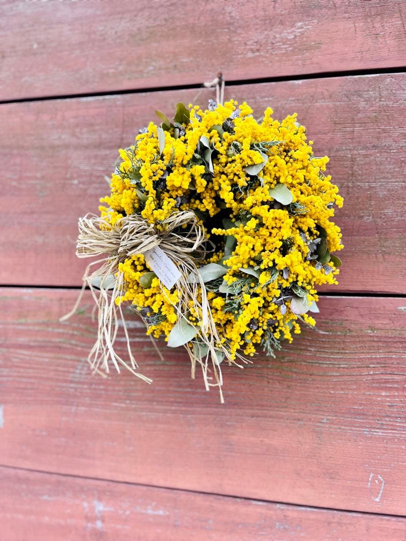 ミモザリース　ミモザユーカリリース　ミモザ　ユーカリ