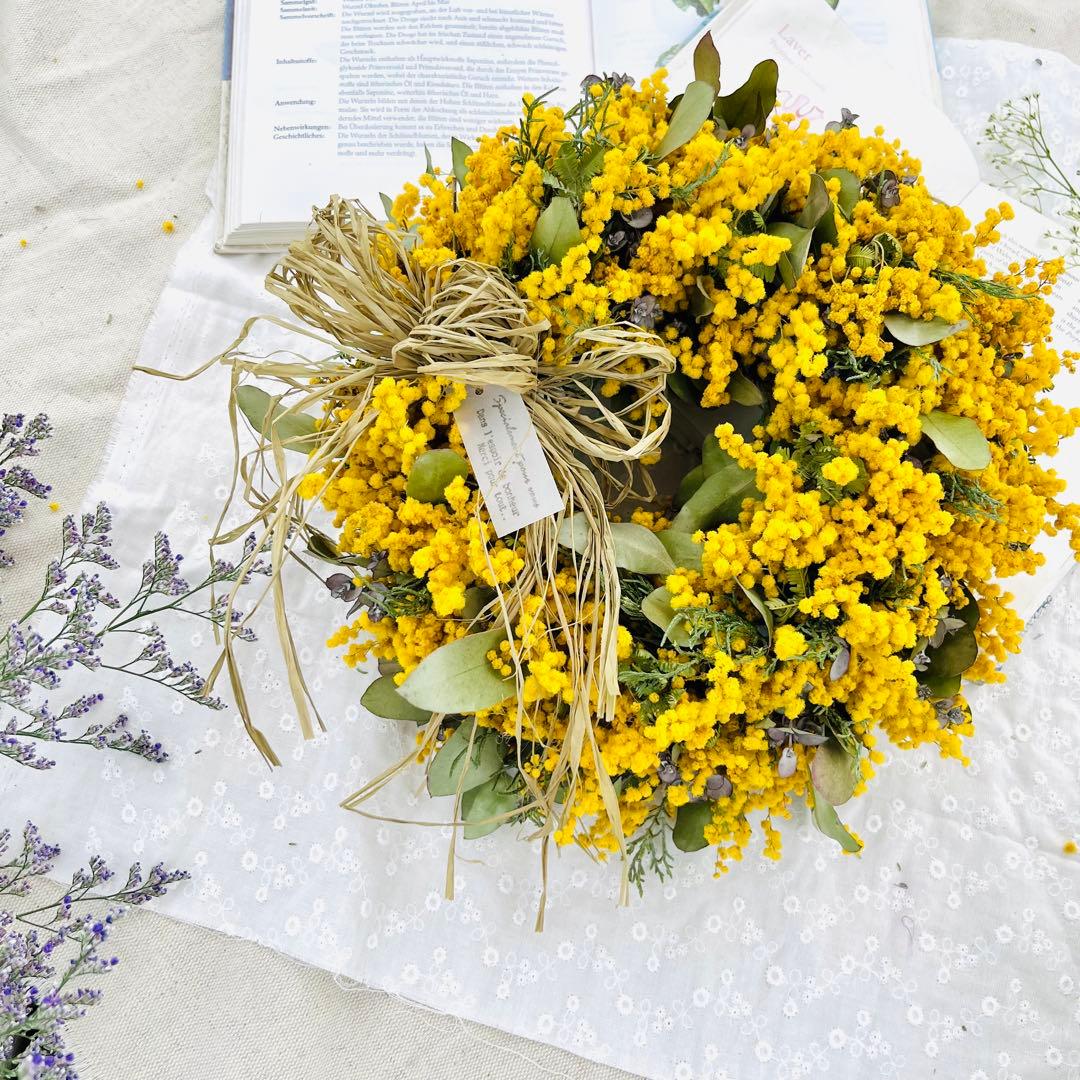 ミモザリース　ミモザユーカリリース　ミモザ　ユーカリ