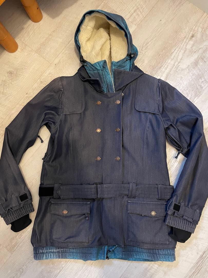 SCAPE デニムブルー　スノーボードジャケット　M