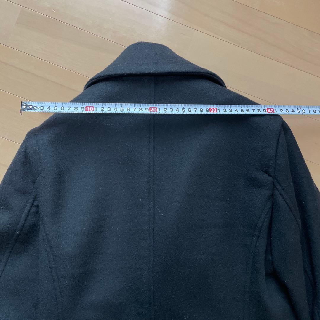 RAF SIMONS ラフシモンズ ブラック ウール ピーコート