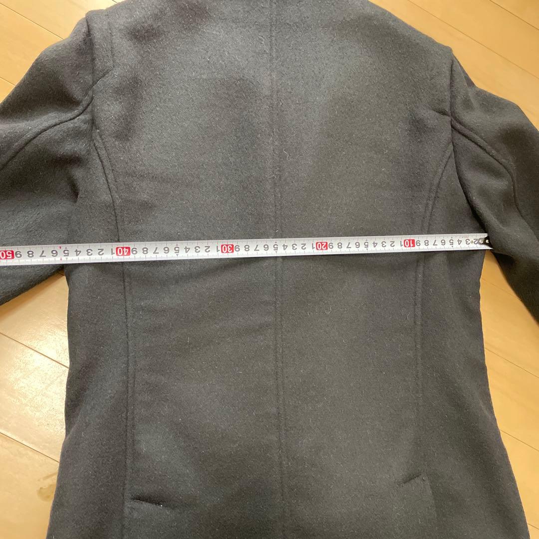 RAF SIMONS ラフシモンズ ブラック ウール ピーコート