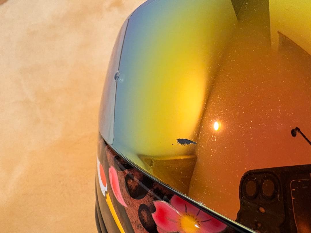 SHOEI フルフェイスヘルメット 鶴と花デザイン