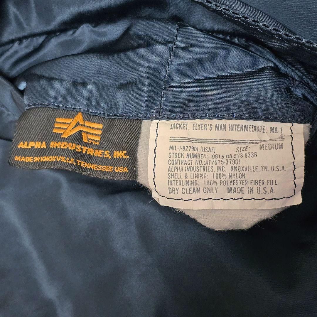 80s USA製 ALPHA MA-1 MIL-J-82790J IDEAL M
