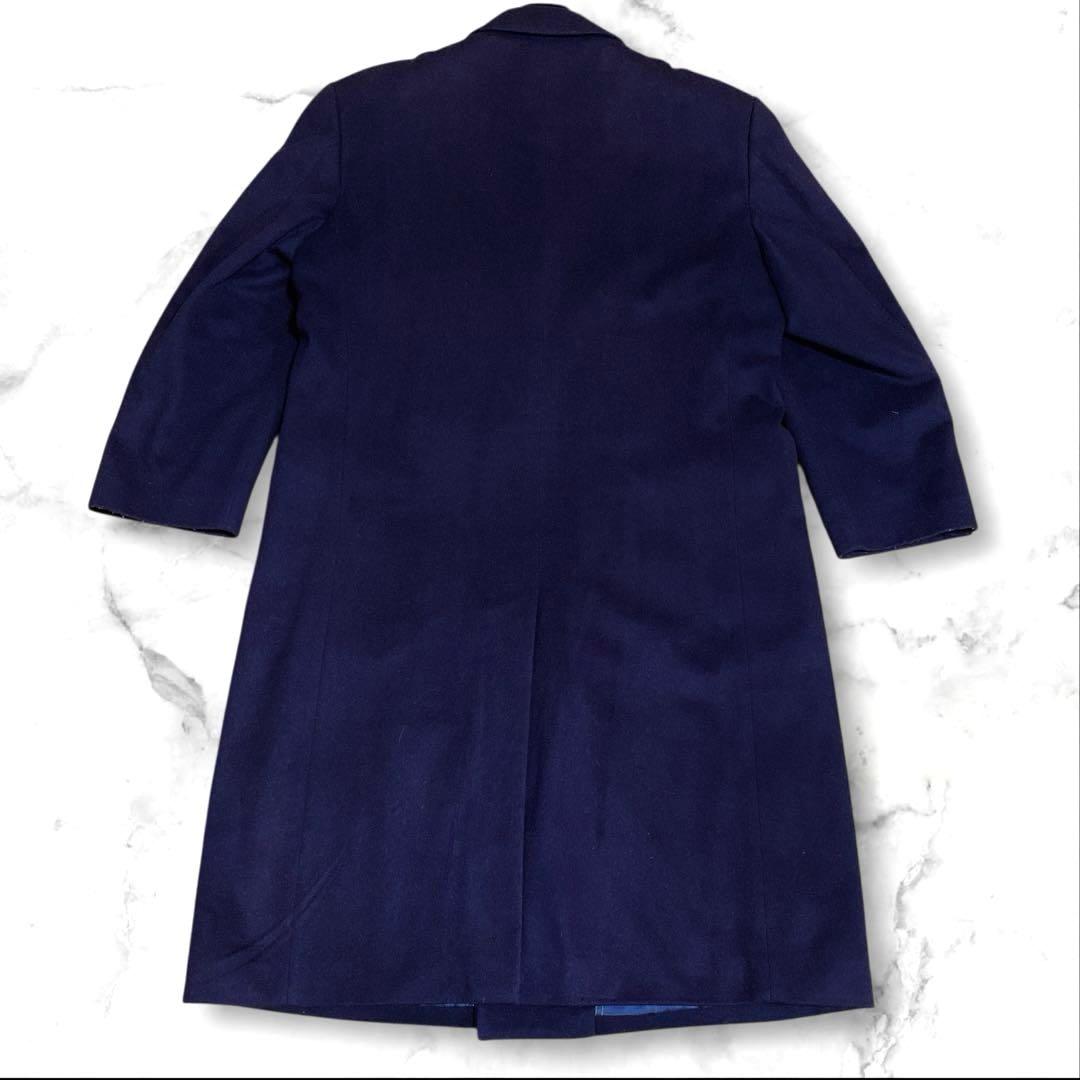 DASSAULT HOMME カシミヤ混ダブルチェスターコート ロング丈XL相当