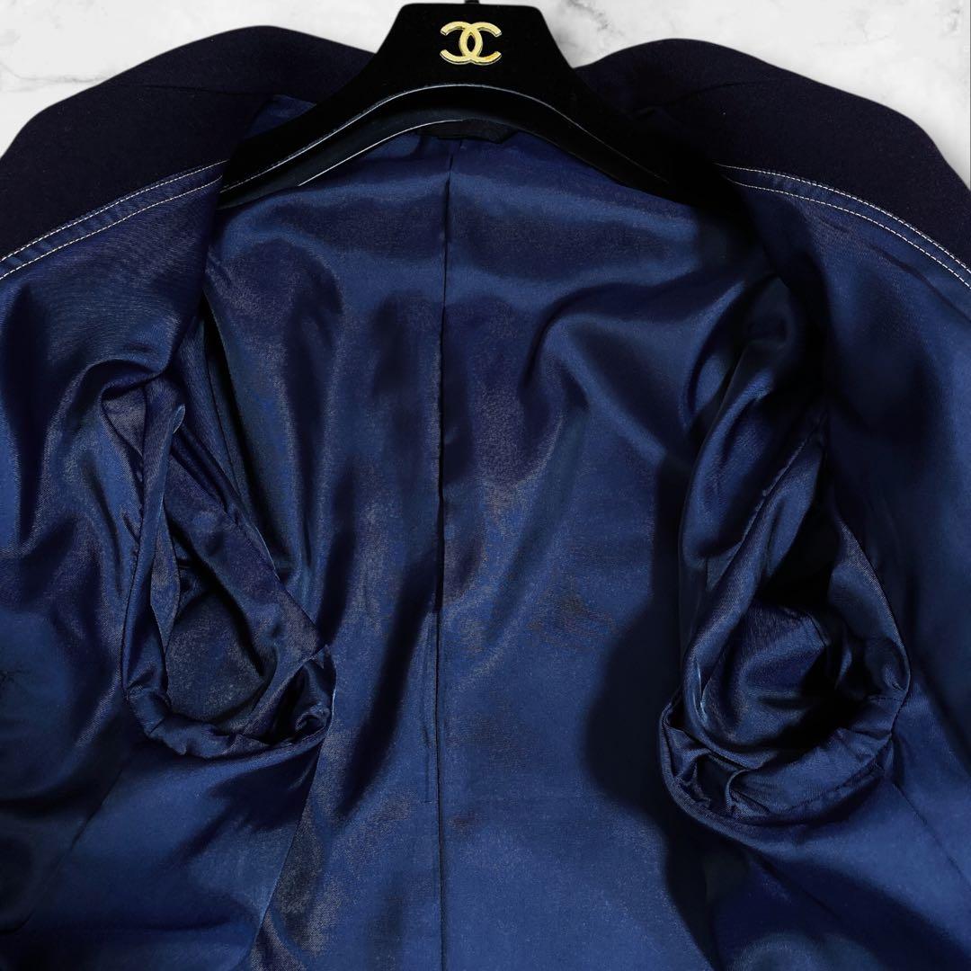 DASSAULT HOMME カシミヤ混ダブルチェスターコート ロング丈XL相当