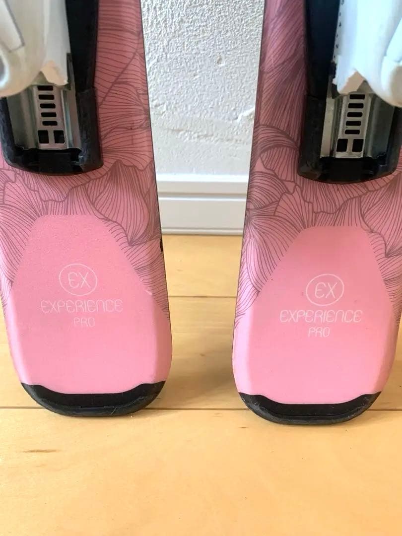 【美品】ロシニョール ピンク スキー板 92cm ホワイトバインディング