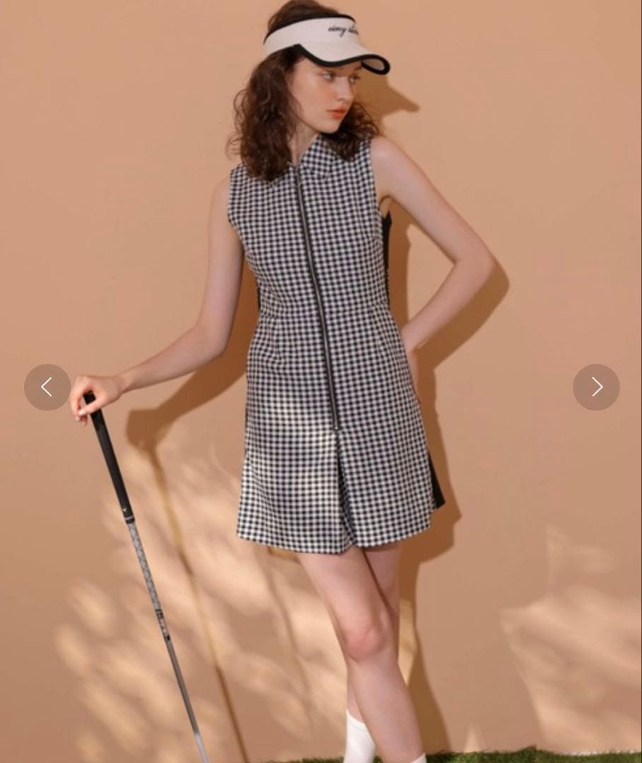Eimy Golf Eimy Istoire ギンガムチェックジップワンピース