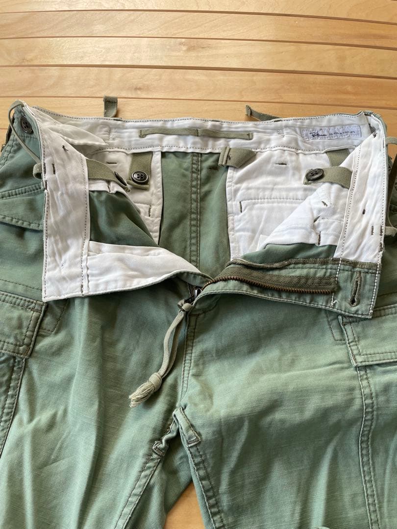 ロンハーマン RHCヴィンテージ クロップド カーゴパンツ L オリーブグリーン