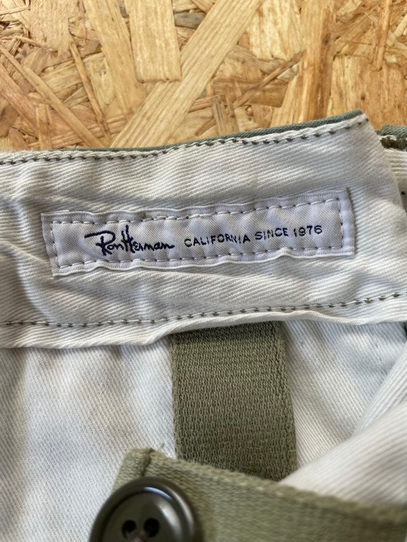 ロンハーマン RHCヴィンテージ クロップド カーゴパンツ L オリーブグリーン