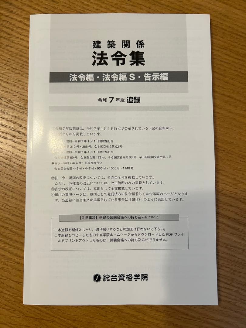 建築関係法令集 法令編 2025 線引き インデックス済