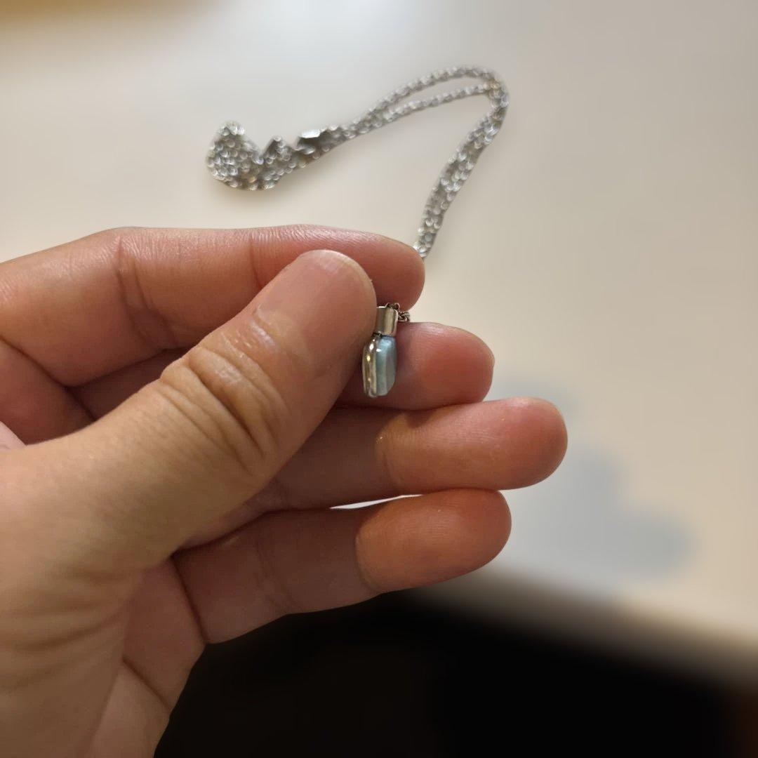 めちゃくちゃかわいいラリマーのネックレス！ちゃんとズンとくる！かわいい！