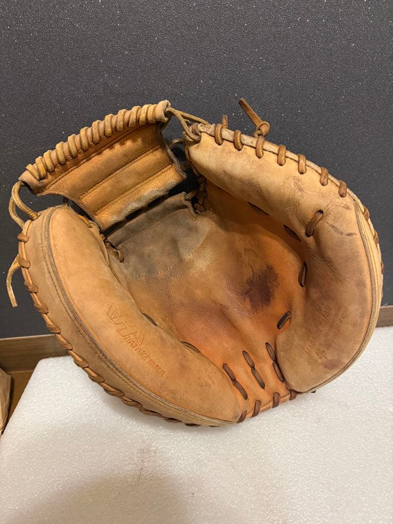 ★即戦力★ ハタケヤマ 一般硬式用 キャッチャーミット 直刺繍 良型