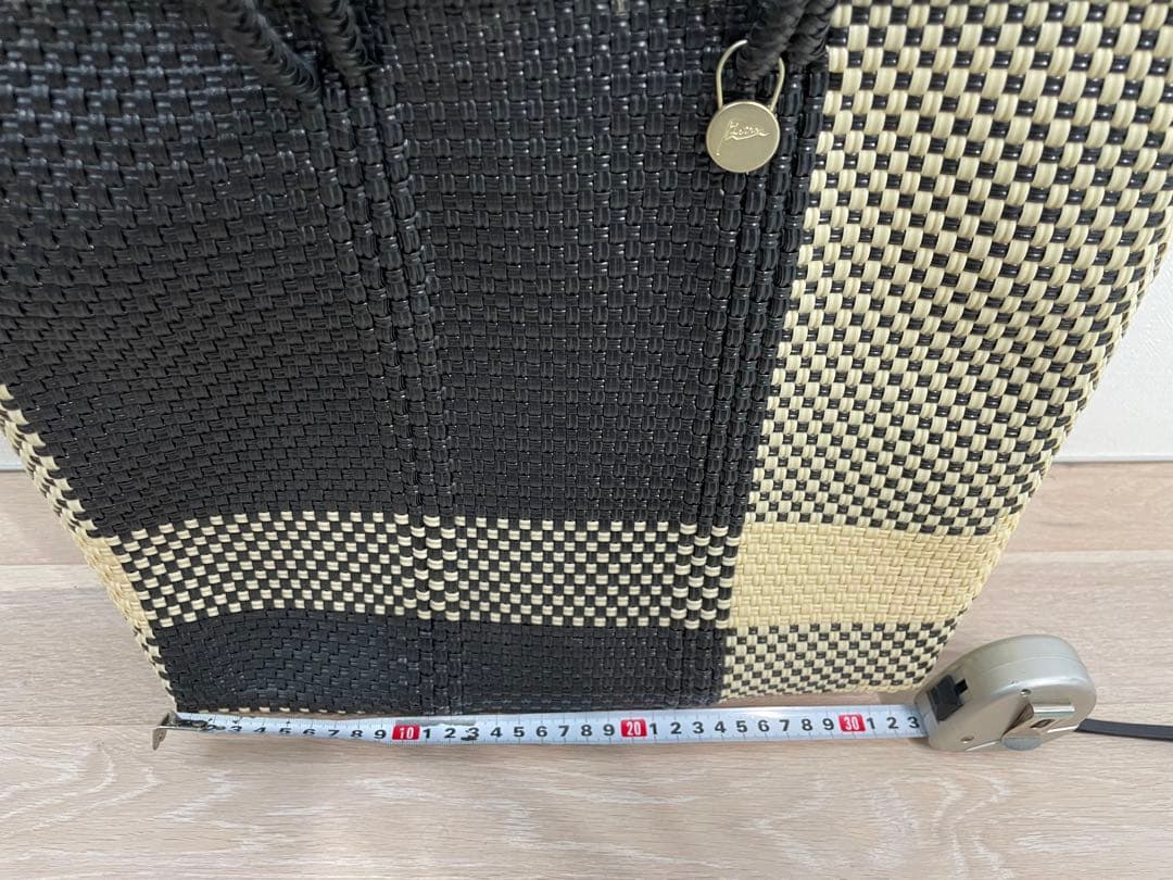 M*9様 レトラ　クロスライン　メルカドバッグ Cream / Black Mサ