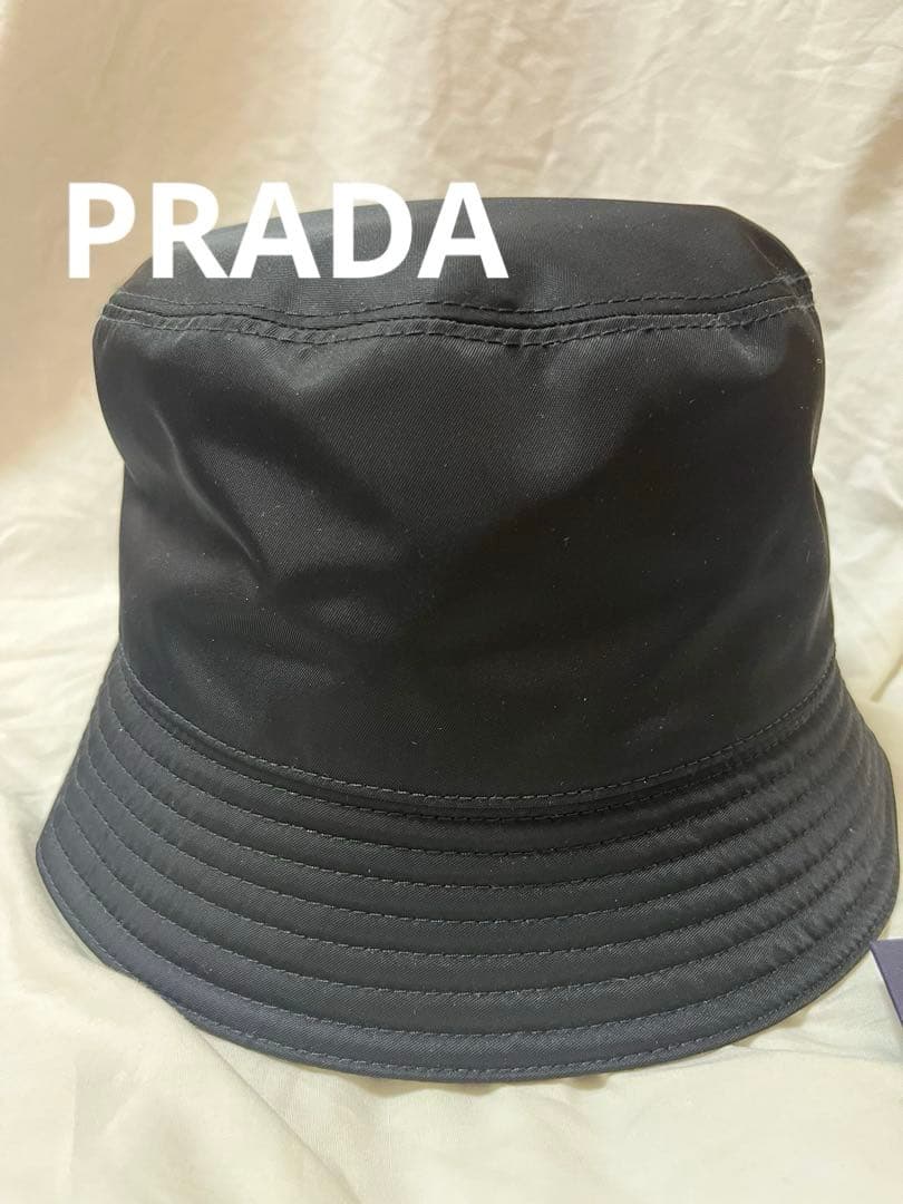PRADA プラダ　Re-Nylon バケットハット ブラック　未使用！