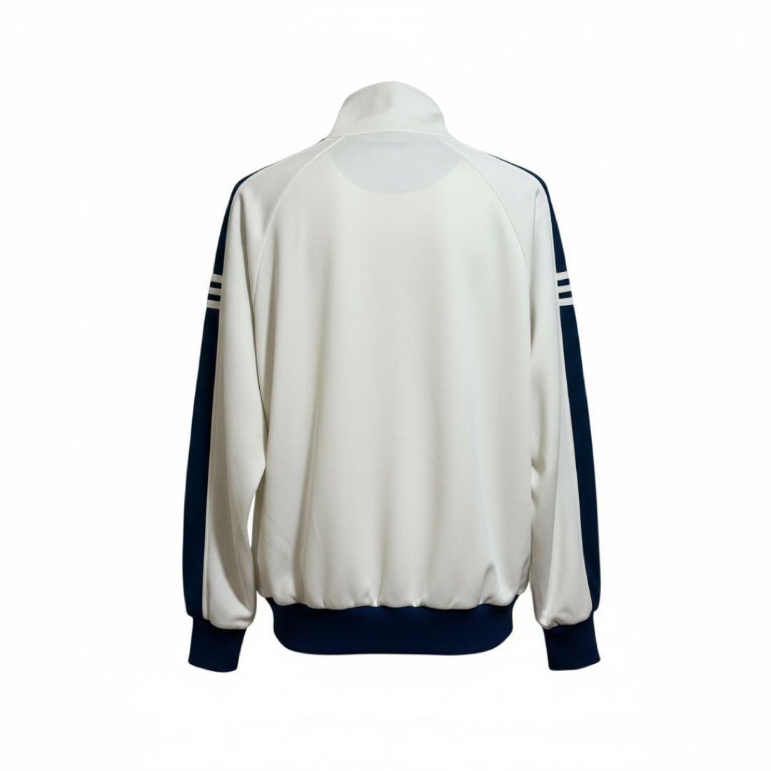 開*賢様 ヴィンテージ 西ドイツ製adidas ジャージ ホワイト ネイビー L