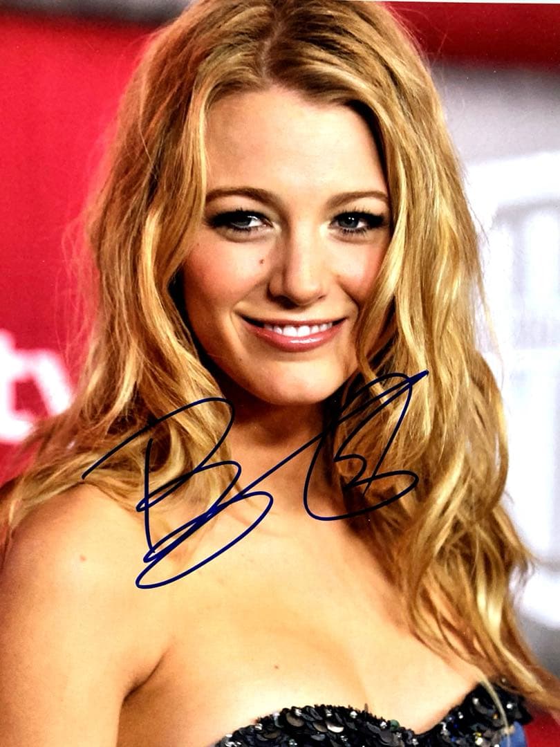 ブレイク・ライヴリー… 直筆サイン入り超 大型写真…