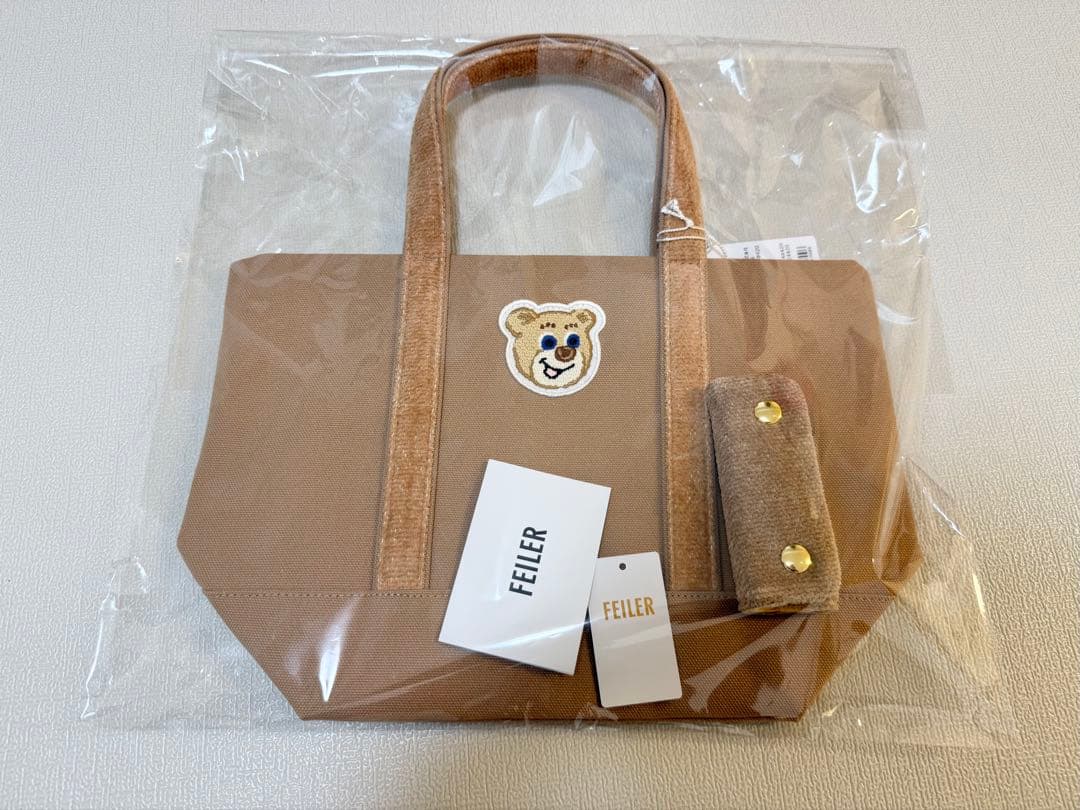 オールドテディワッペントートバッグ &ハンドルカバーセット