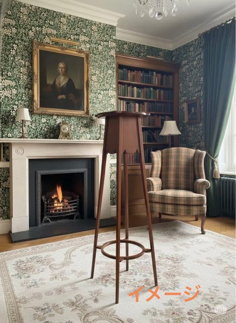 E様用 イギリスアンティーク　フラワースタンド 象嵌　インレイ　花台　飾り棚