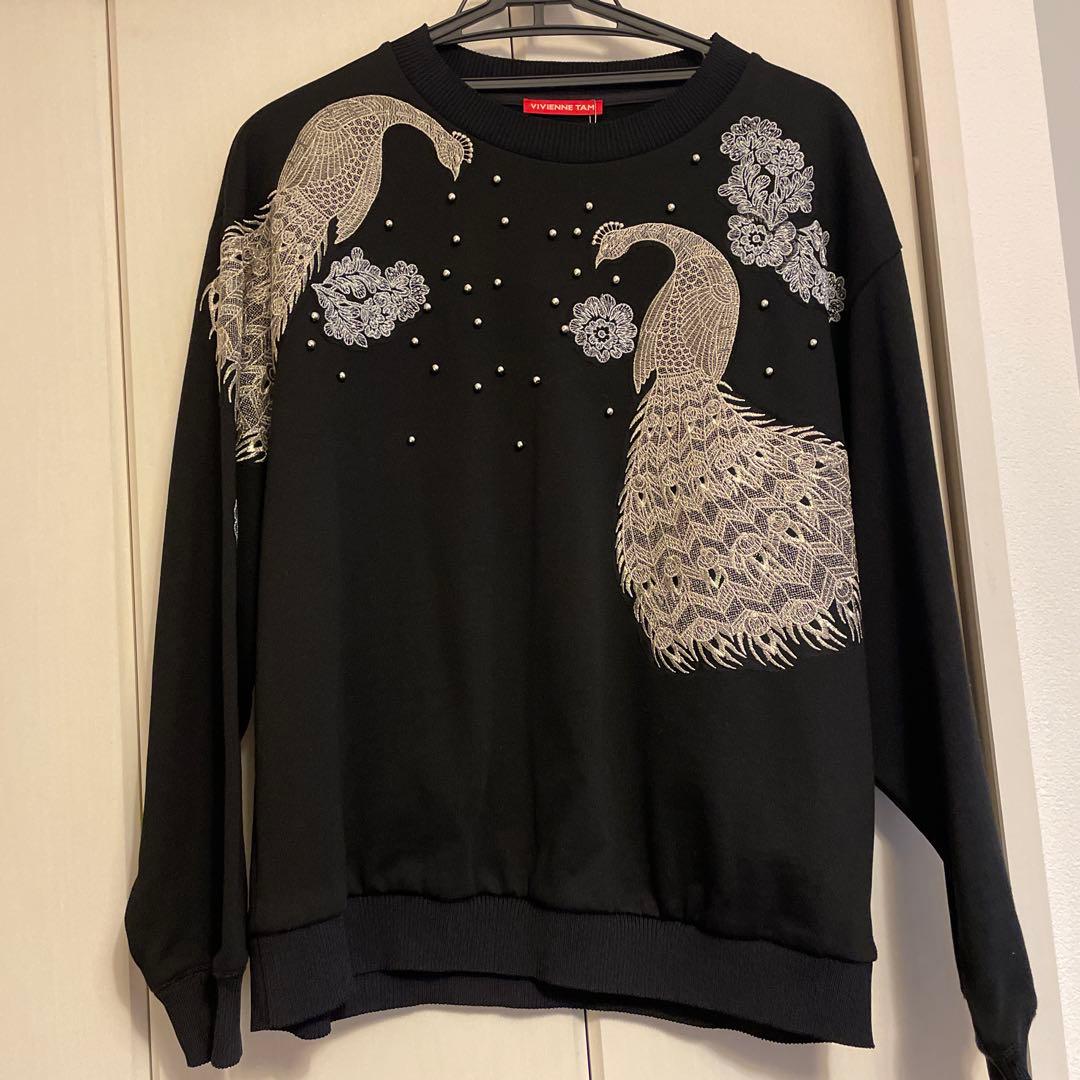 レア！新品タグ付ヴィヴィアンタム鳳凰と花刺繍トレーナー 38