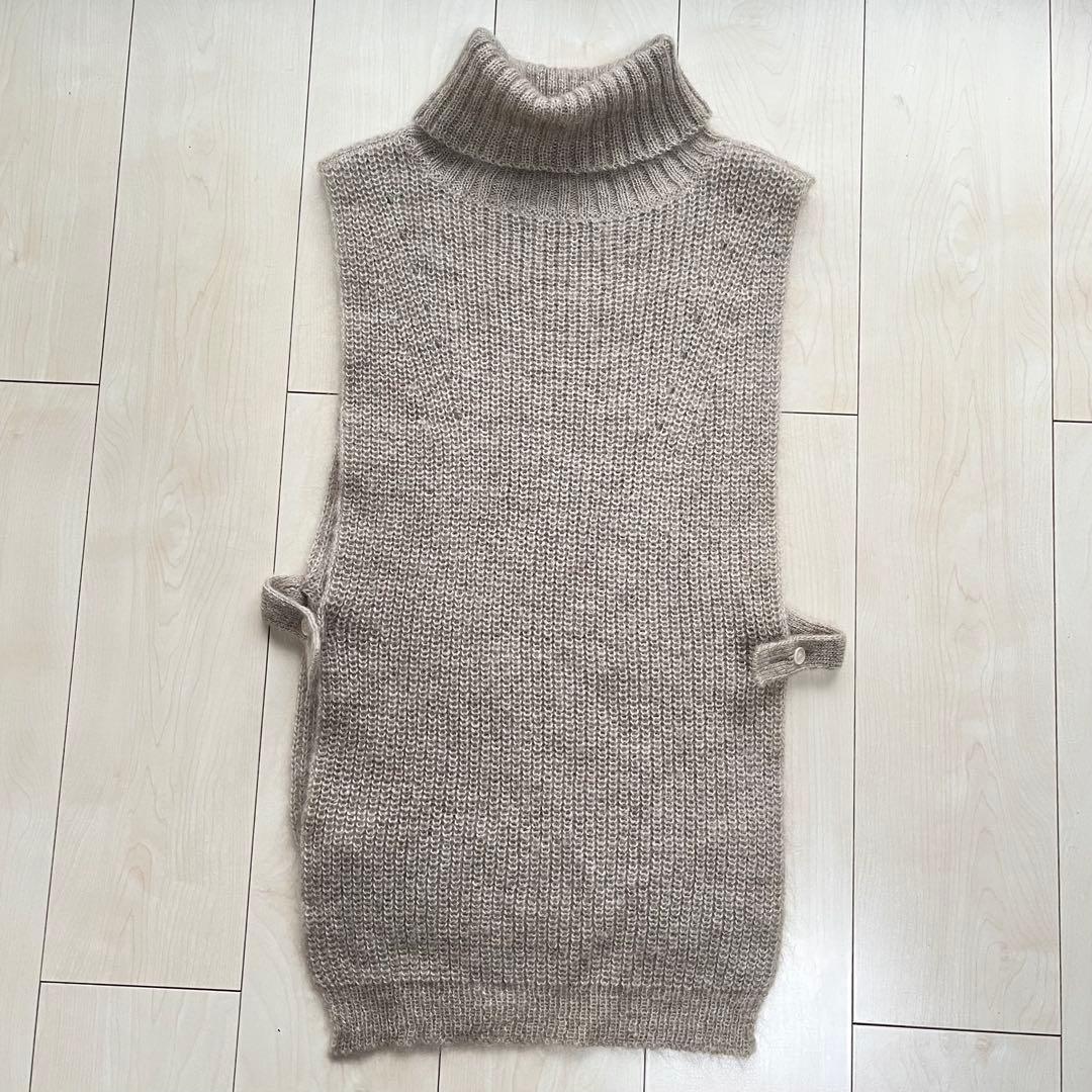 Y's ワイズ ヨウジヤマモト モヘヤブレンド タートルネック ニット ベスト